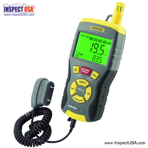 General Tools 9-in-1 Moisture Meter (RHMG650) Non-Invasive