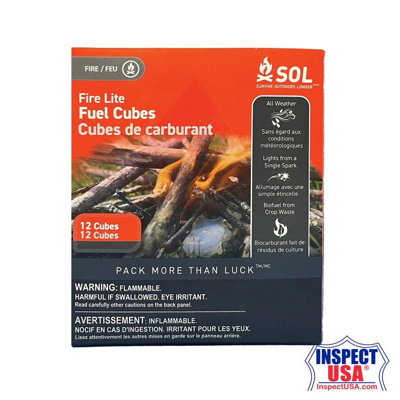 Sol Fire Lite Fuel Cubes - 12 Pieces