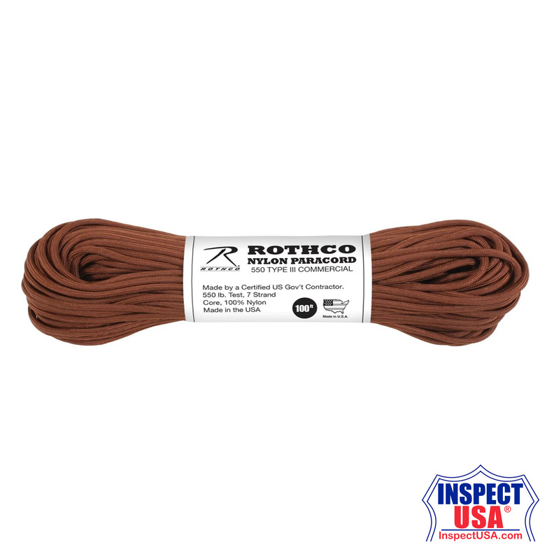 Rothco Nylon Paracord Type III 550 LB
