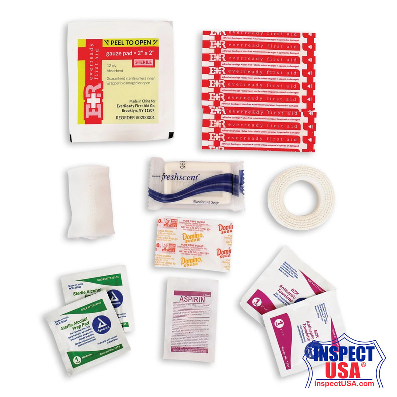 Military Zipper First Aid Kit Contents
