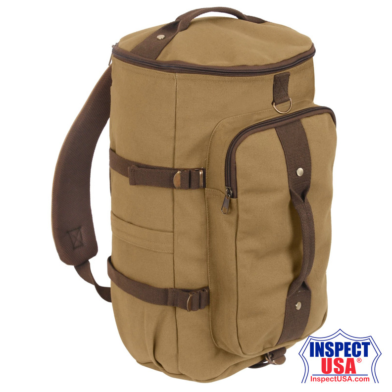 Rothco Convertible Canvas Duffle / Backpack - 19 Inches