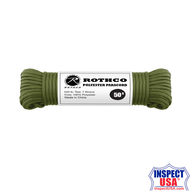Rothco 550lb Type III Polyester Paracord