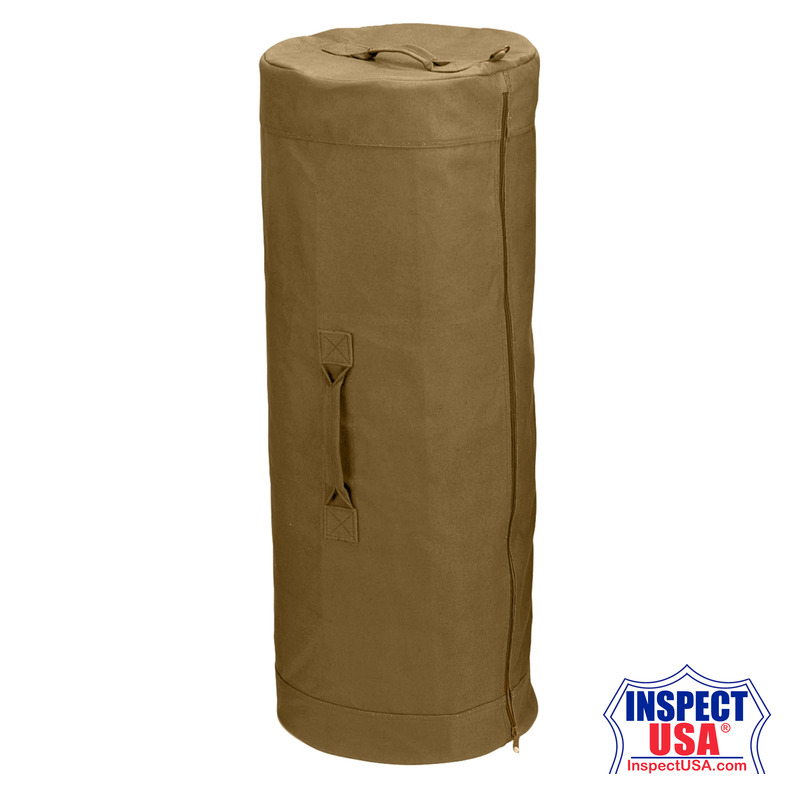 Rothco Canvas Duffle Bag with Side Zipper