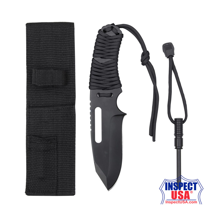 Rothco Large Paracord Knife With Fire Starter