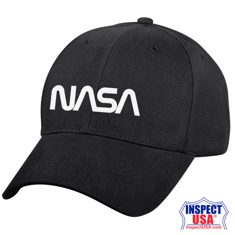 Rothco NASA Worm Logo Low Profile Cap - Black