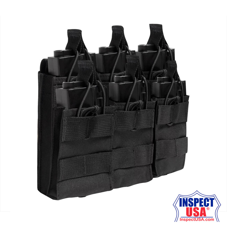 Rothco MOLLE Open Top Six Rifle Mag Pouch