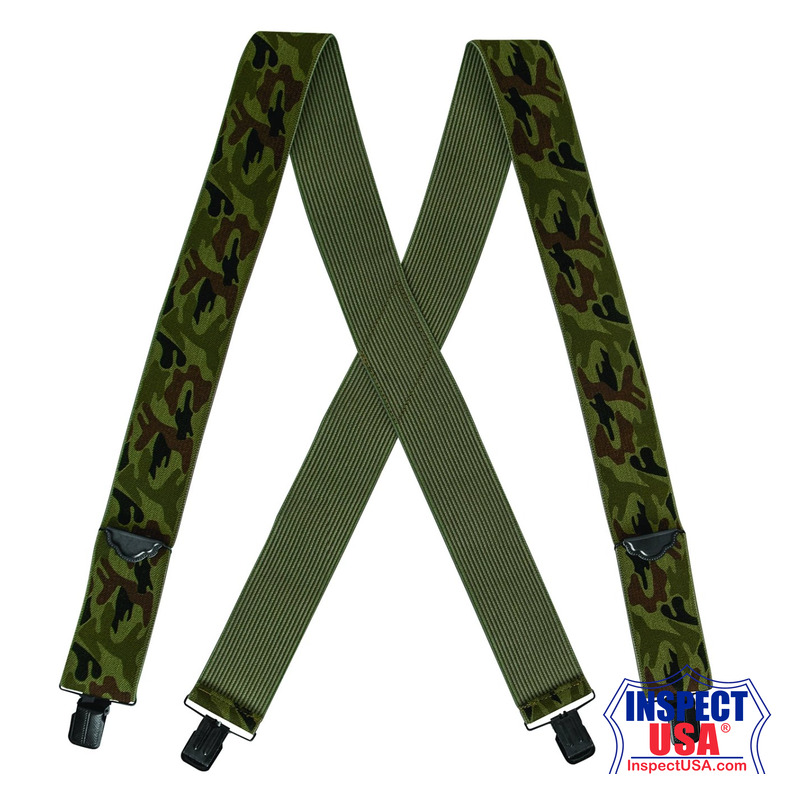 Rothco Adjustable Elastic X-Back Pant Suspenders