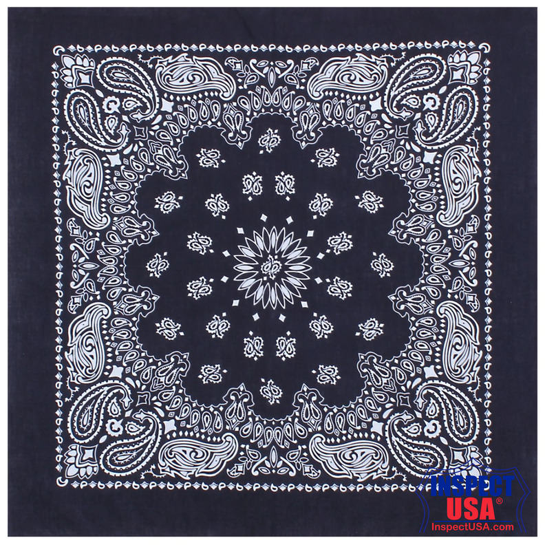 Rothco Trainmen Paisley Bandana – Extra-Large - 27” X 27"