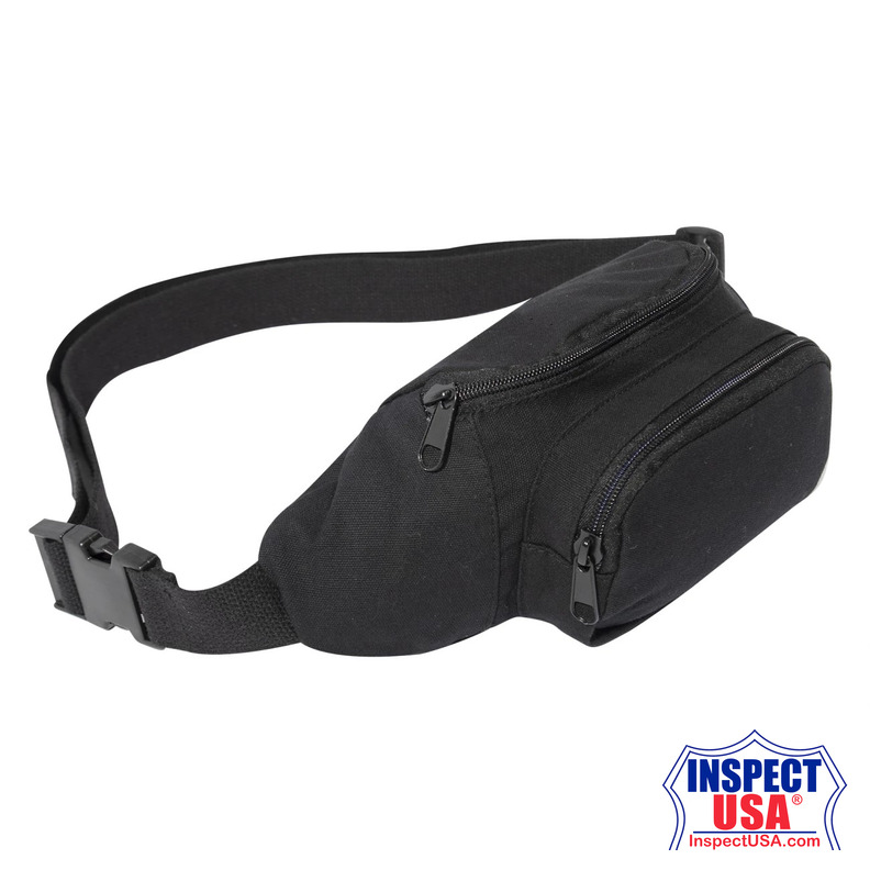 Rothco Canvas Crossbody Fanny Pack - Black