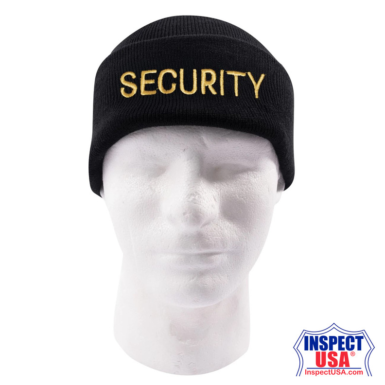Rothco Embroidered Security Watch Cap - Black & Gold