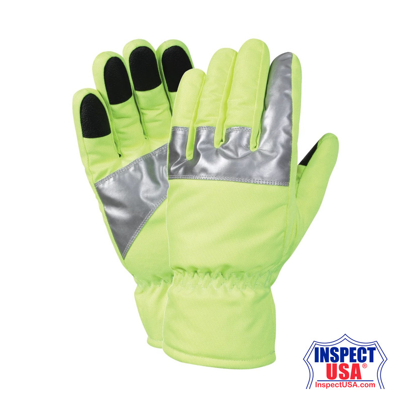 Rothco Safety Green Gloves With Reflective Tape