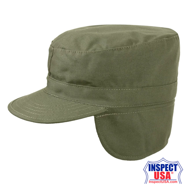 Rothco G.I. Type Combat Caps With Flaps - Olive Drab