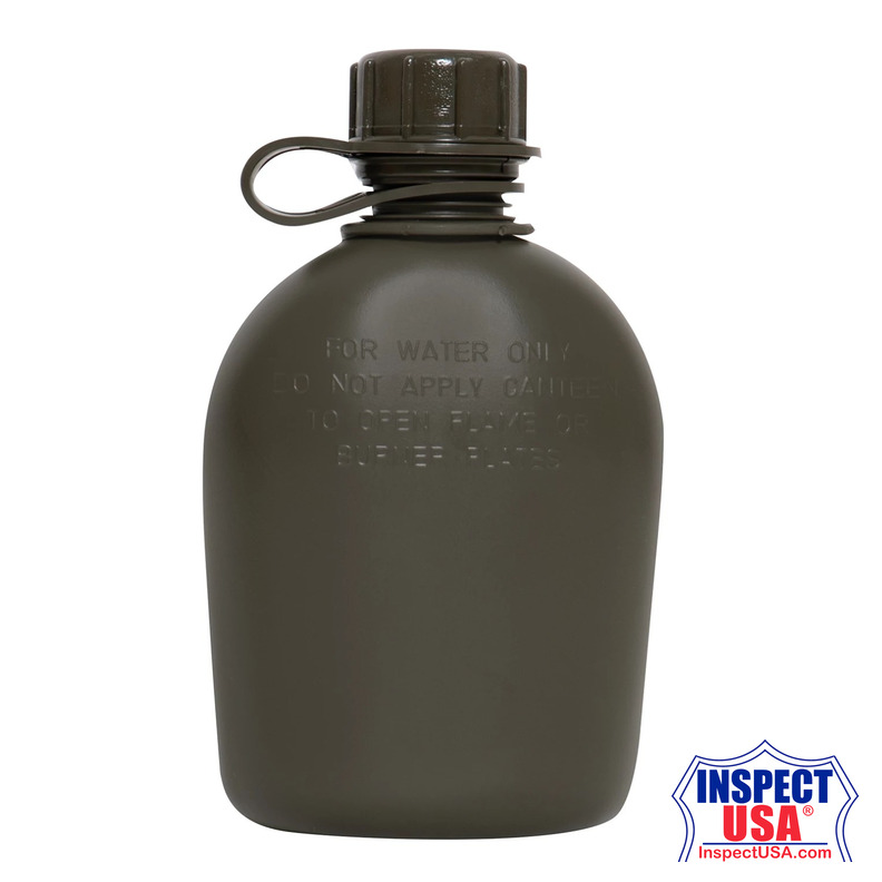 Genuine G.I 3 Piece 1 QT. Canteen with Clip