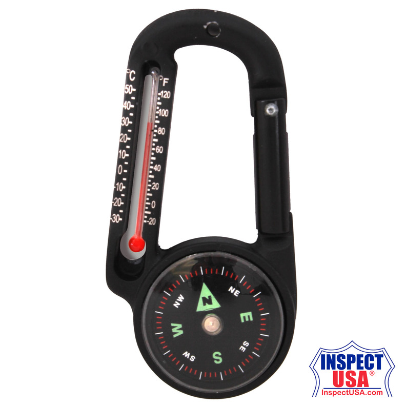 Rothco Carabiner Compass/Thermometer