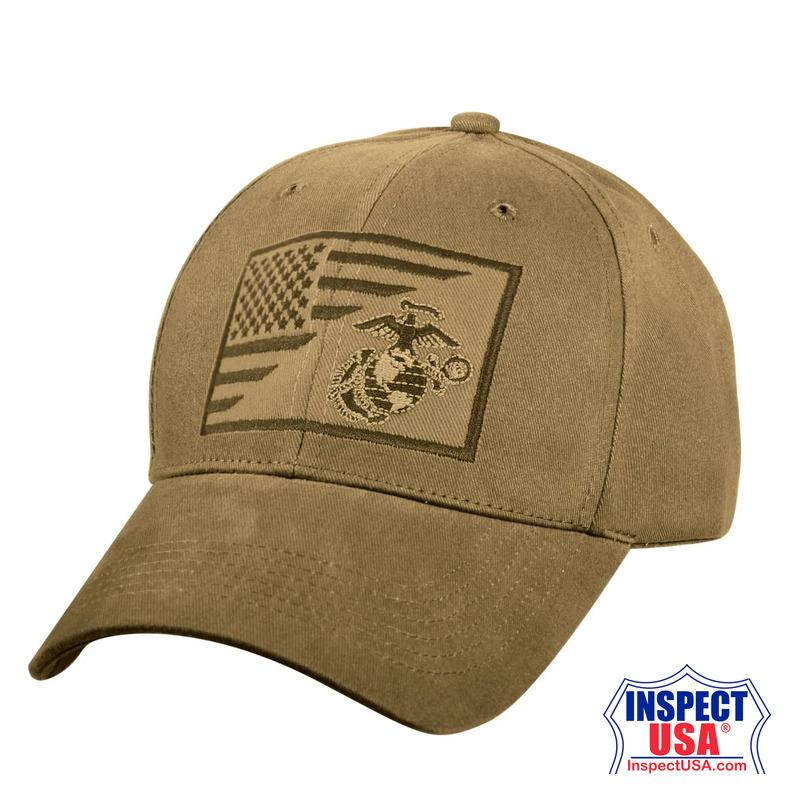 Rothco USMC Eagle, Globe and Anchor / US Flag Low Pro Cap