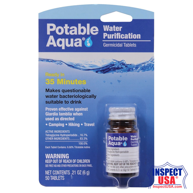 Potable Aqua Water Purification Tablets