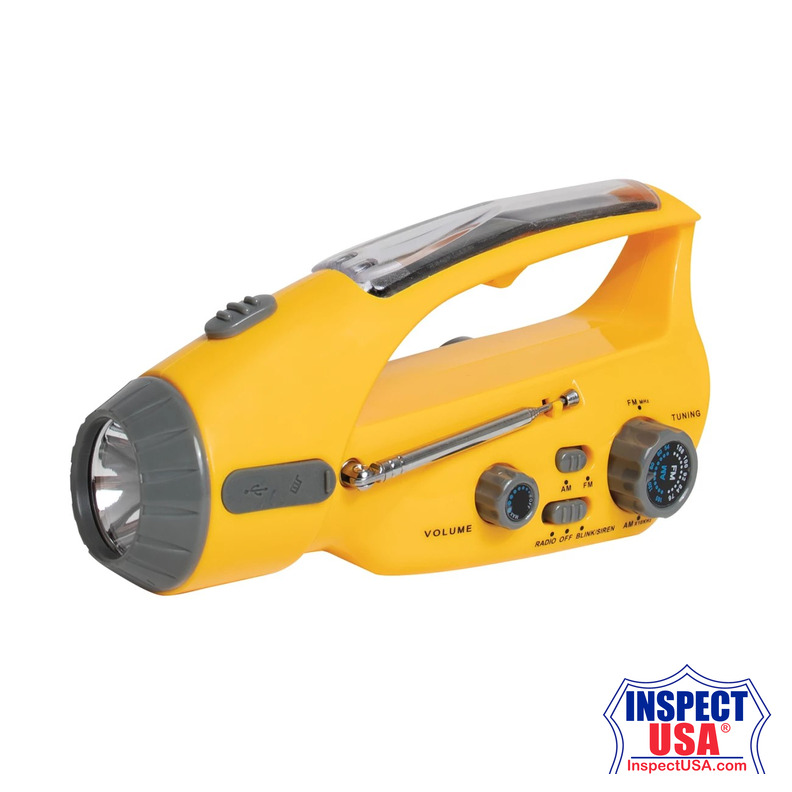 Rothco Solar/Wind Up Flashlight with Radio