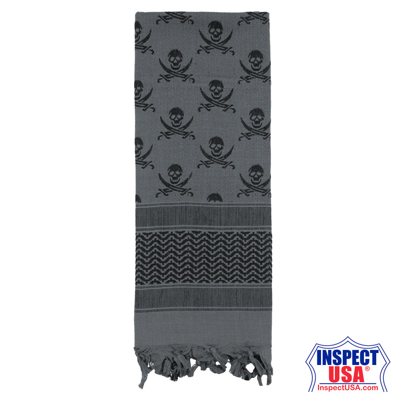 Rothco Skulls Shemagh Tactical Desert Keffiyeh Scarf