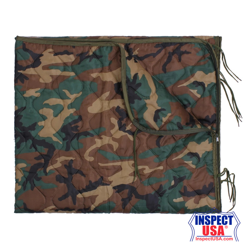 Rothco Enhanced G.I. Type Rip-Stop Poncho Liner With Zipper
