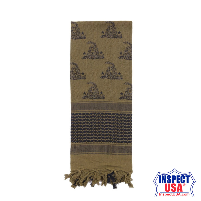 Rothco Gadsden Snake Shemagh Tactical Desert Scarf