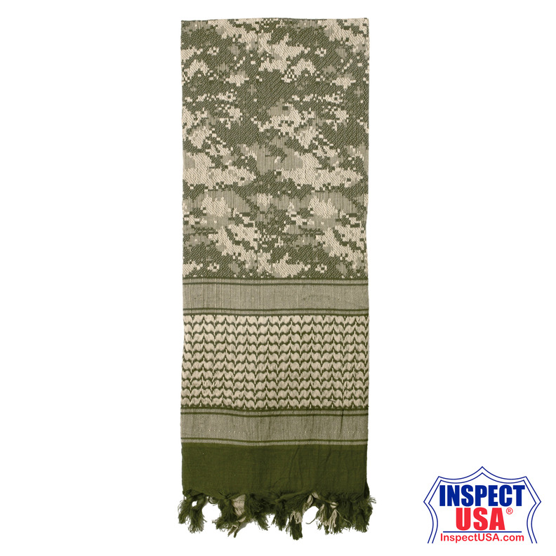 Rothco Digital Camo Shemagh Tactical Desert Keffiyeh Scarf