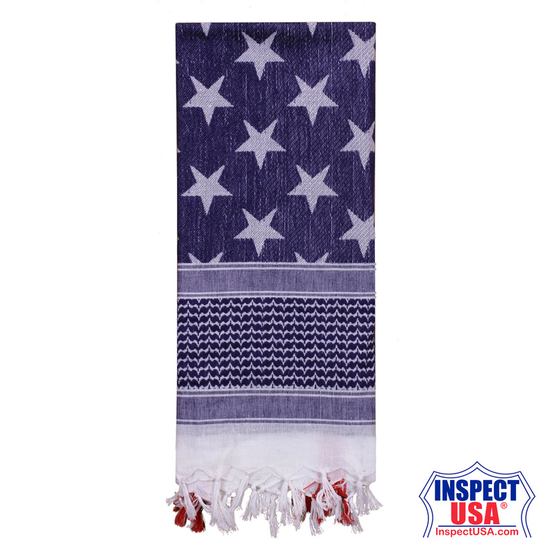 Rothco Stars and Stripes US Flag Shemagh Tactical Desert Keffiyeh Scarf