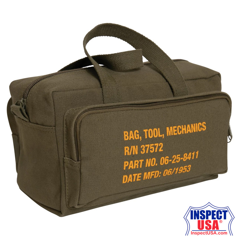 Rothco G.I. Type Zipper Pocket Mechanics Tool Bag With Military Stencil