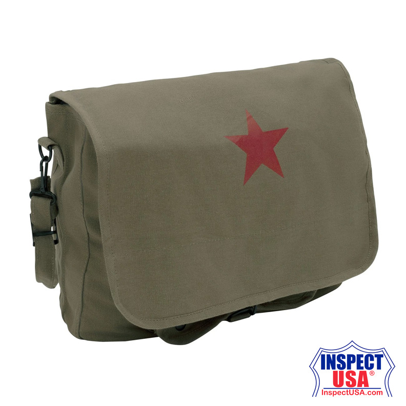 Rothco Vintage Canvas Shoulder Bag With Red Star