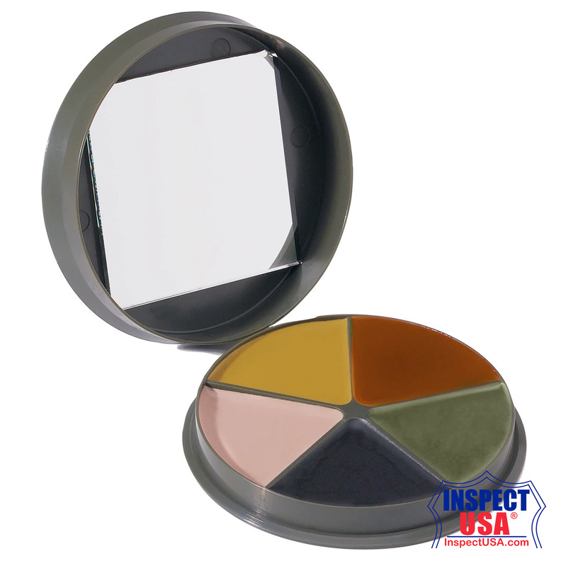 Rothco GI Type 5 Color Camo Face Paint - Round Compact