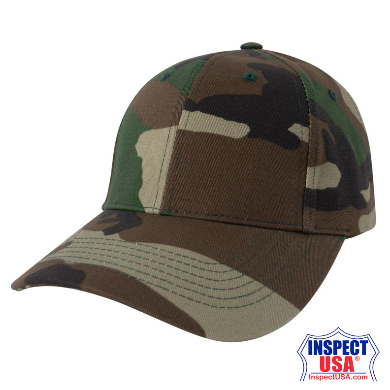 Rothco Kid's Camo Low Profile Cap - Woodland Camo