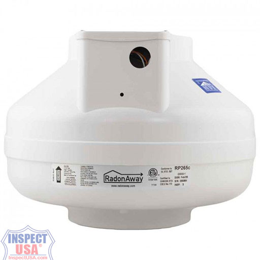 RadonAway Series C 6" Radon Fan (RP265c) Inline VOC Mitigation