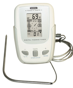 Cooking Thermometer & Timer Digital (RWT800) with Audible Alarm