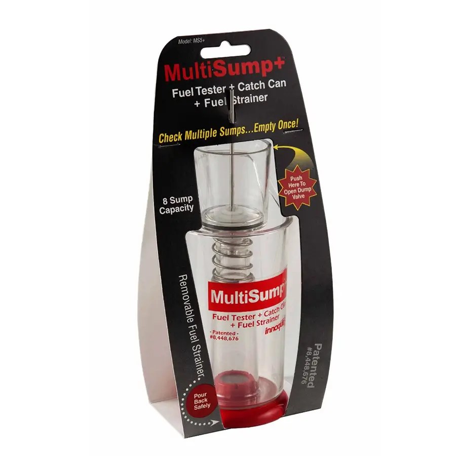 MultiSump Fuel Tester (23880) 8 Sump Aviation Tester with Catch Can & Strainer