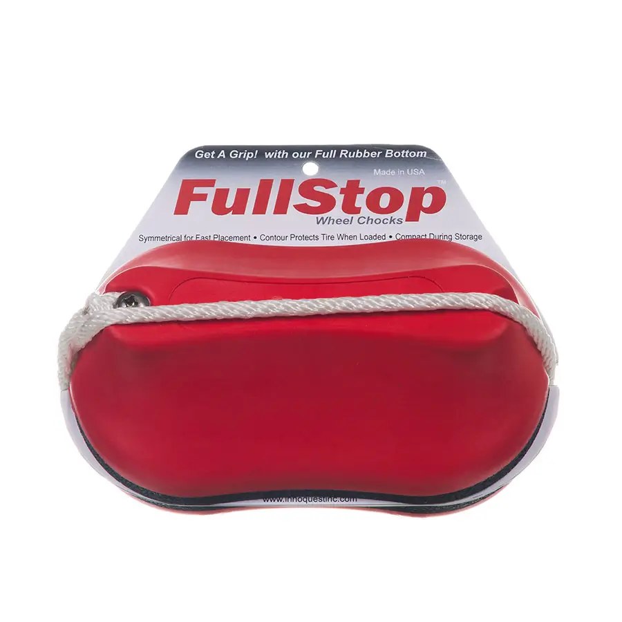 FullStop Wheel Chocks (34470-R) Aircraft Chocks with 24 inch Cord