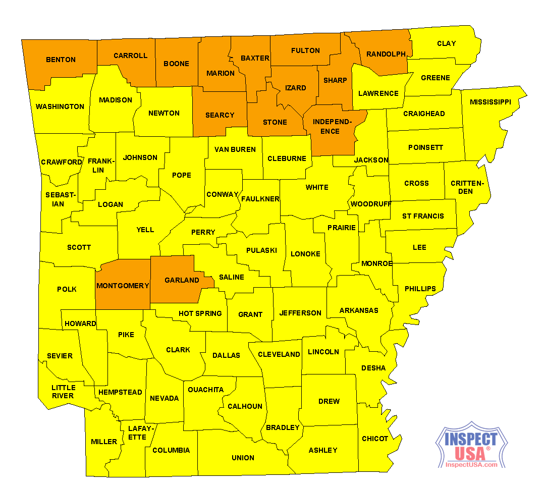 Arkansas Zone Map