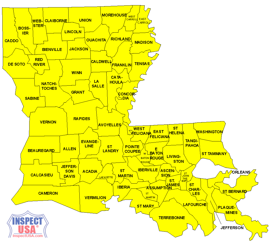 Louisiana  Zone Map