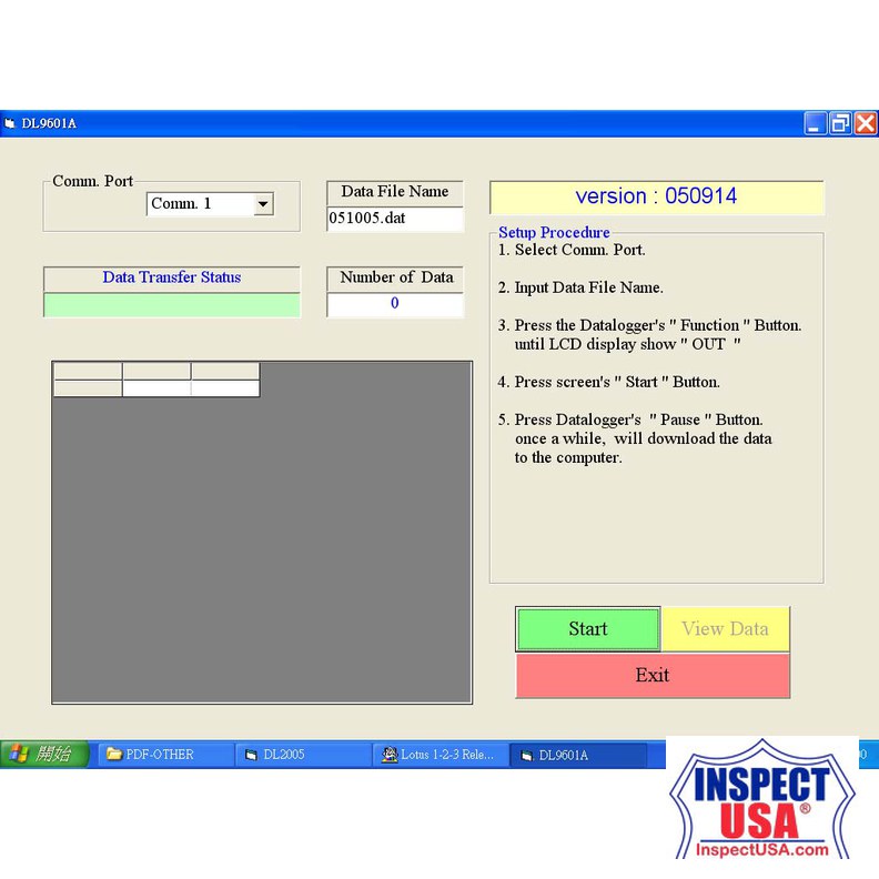 Lutron Data Logger Software (SW-D009)