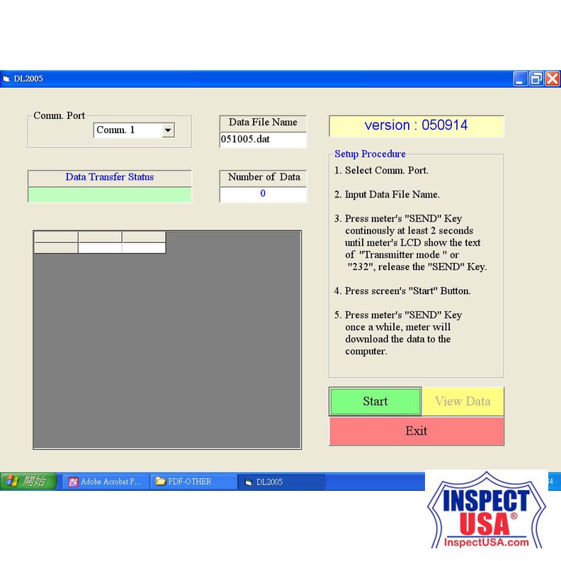 Lutron Data Logger Software (SW-DL2005)