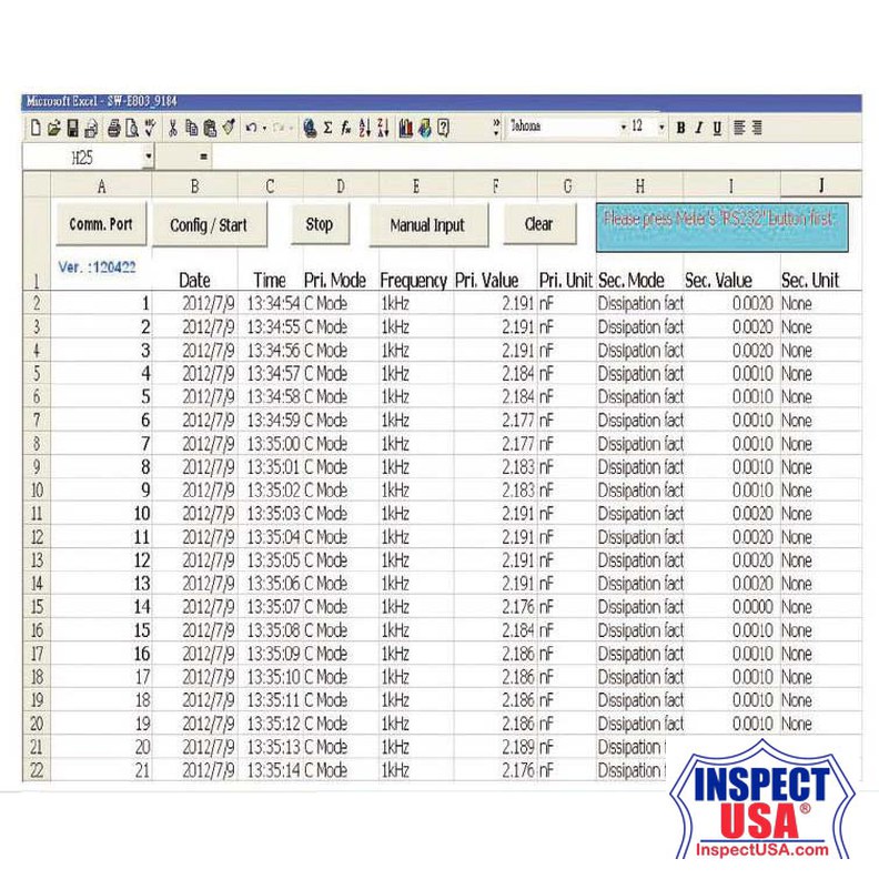 Lutron Excel Data Acquisition Software (SW-E803)