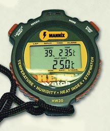 Digital Heat Index Stopwatch (HW30) Temp, Humidity & Lap Memory