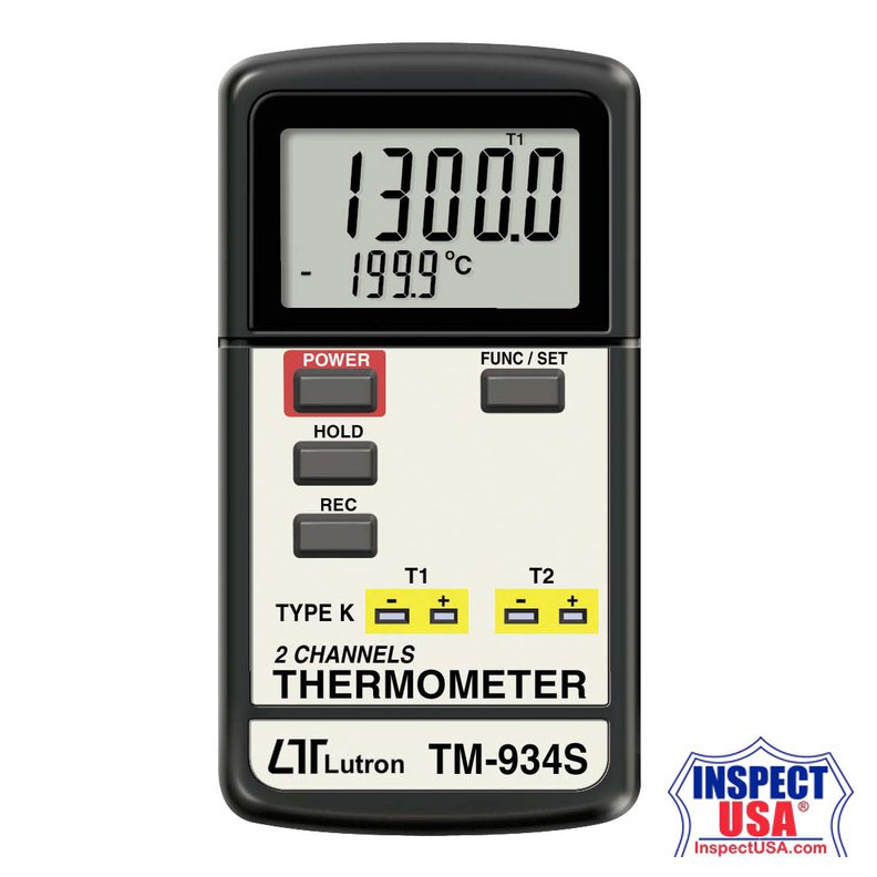 Lutron Dual Channel Thermometer (TM-934S)