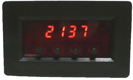 Panel Module: Red LED Counter 0-9999 (V-VM147) BLACK 2.63" x 1.6"