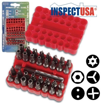 Velleman 33 Piece Security BIT Set (VTBT5) with Holder