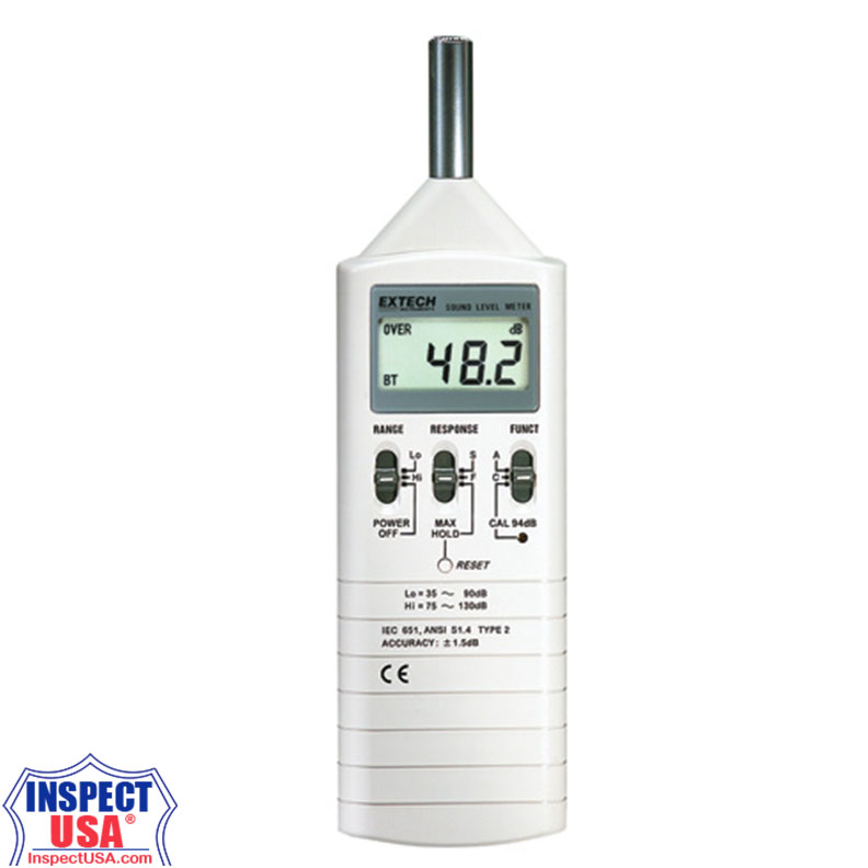 Sound Level Meter 35-130dB 2 Ranges (407736) with Cal Check