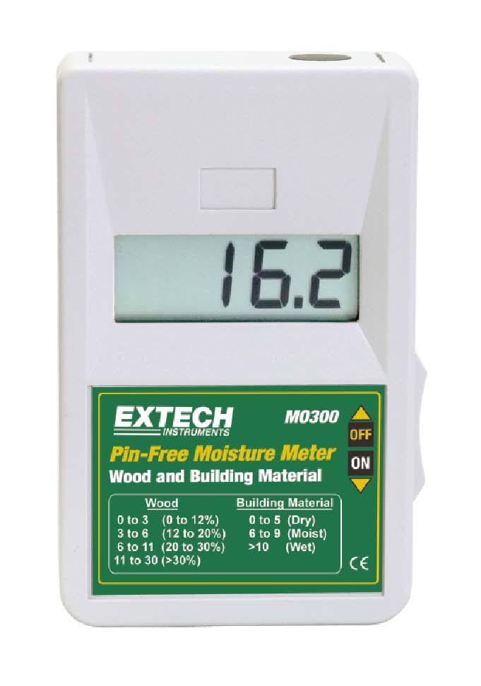 Pin-Free Moisture Meter Digital (MO300) Non-Invasive to 1.25"