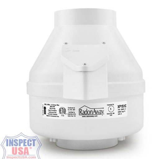 RadonAway Series C 4" Radon Fan (XP151c) Inline VOC Mitigation